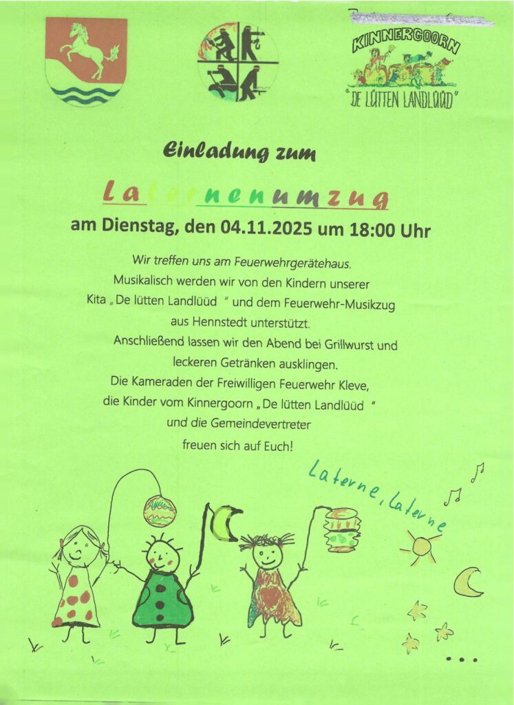 Laternenumzug am 4. November 2025